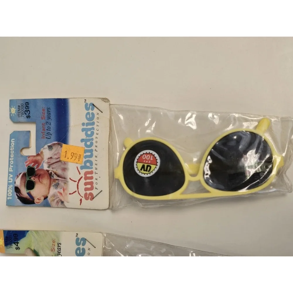 New Old Stock Vintage Childrens Sunglasses Sun Buddies Lot of 3 NIP